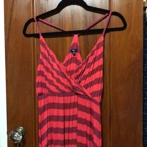 Gap racer back maxi dress